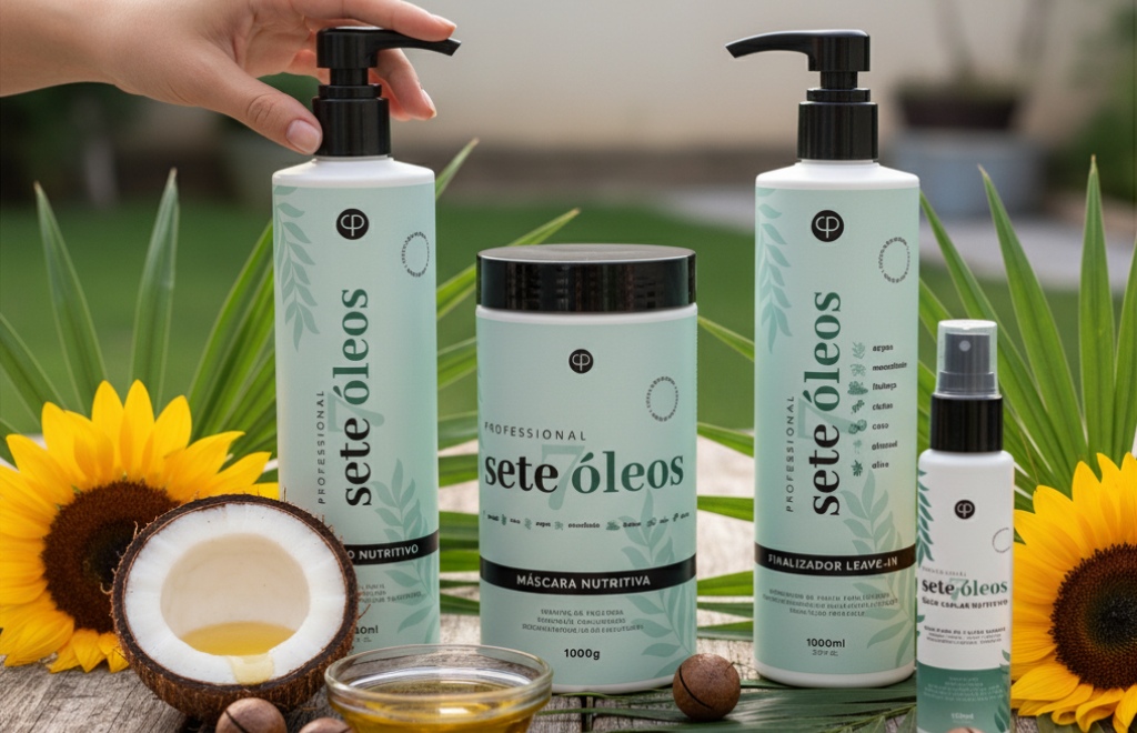 Óleos vegetais para cabelos